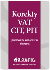 Picture of Korekty VAT, CIT, PIT praktyczne wskazówki eksperta