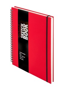 Obrazek Szkicownik notes A4+ czerwony