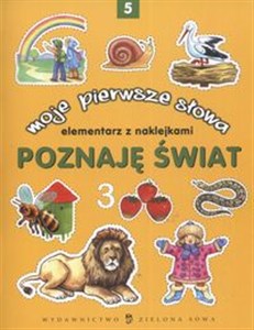 Obrazek Poznaję świat Moje pierwsze słowa 5 Elementarz z naklejkami