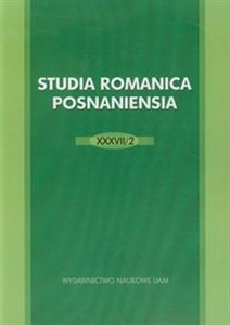 Picture of Studia Romanica Posnaniensia XXXVII/2