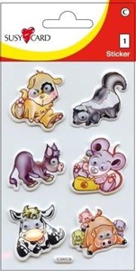 Obrazek Naklejki C ozdobne Zwierzaki III