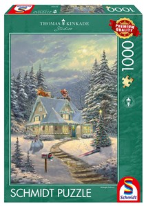 Obrazek Puzzle 1000 PQ T. Kinkade Dostawa o północy 110794