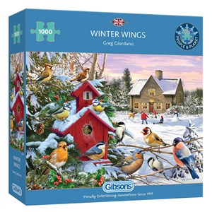 Obrazek Puzzle 1000 Zimowe skrzydła 112388