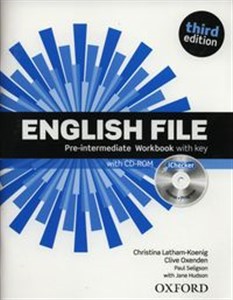 Picture of English File Pre-Intermediate Workbook with key + CD