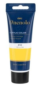 Obrazek Farba akrylowa Finenolo żółta 75ml.