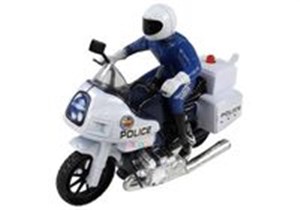 Obrazek Motocykl ścigacz z policjantem