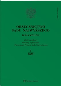 Picture of Orzecznictwo Sądu Najwyższego 1/2022