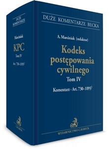 Obrazek Kodeks postępowania cywilnego Tom IV Komentarz do art. 730-1095(1)