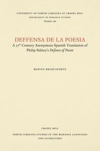 Picture of Deffensa de la poesia A 17th Century Anonymous Spanish Translation of Philip Sidney's Defence of Poesie
