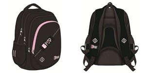 Picture of Plecak 4 komorowy 17` - Pink K-Pop