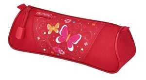 Obrazek Piórnik kosmetyczka trójkątny Butterfly