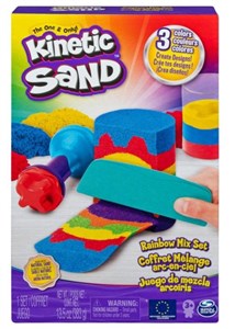 Obrazek Kinetic Sand Zestaw Tęczowych narzędzi 383g