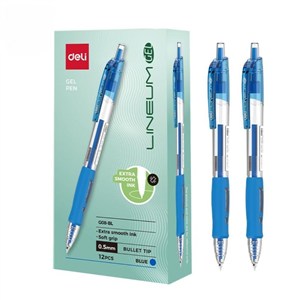 Picture of Długopis żelowy 0,5mm Arrix niebieski (12szt) DELI