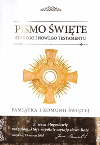 Obrazek Pismo Święte Starego i Nowego Testamentu w obwolucie komunijnej