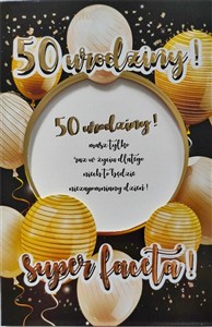 Obrazek Karnet Urodziny 50 6K - 030