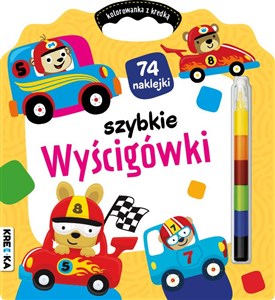 Picture of Szybkie wyścigówki. Kolorowanka z kredką