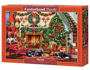 Obrazek Puzzle 500 Cozy Fireplace