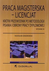 Obrazek Praca magisterska - licencjat Krótki przewodnik po metodologii pisania i obrony pracy dyplomowej