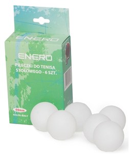 Obrazek Piłeczka do tenisa stołowego biała 6 sztuk