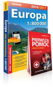 Picture of Europa atlas samochodowy 1:800 000 + Pierwsza Pomoc