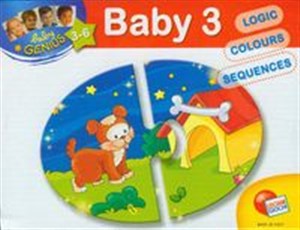 Obrazek Baby Genius Baby 3 układanka kolory duży-mały