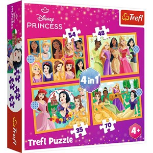 Picture of Puzzle 4w1 Bajkowe historie Disney Princess