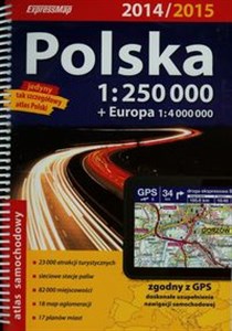 Obrazek Polska atlas samochodowy 1:250 000