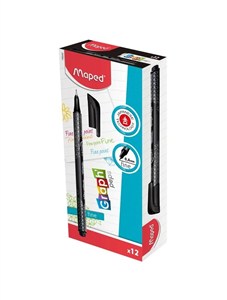 Picture of Cienkopis Graph Peps deco czarny (12szt) MAPED