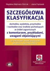 Picture of Szczegółowa klasyfikacja dochodów wydatków przychodów i rozchodów oraz środków pochodzących ze źródeł zagranicznych z komentarzem, przykładami, uwagami objaśniającymi ze zmianami obowiązującymi od dnia 1 stycznia 201