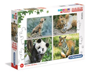 Picture of Puzzle Supercolor Progressive Wildlife  20+60+100+180