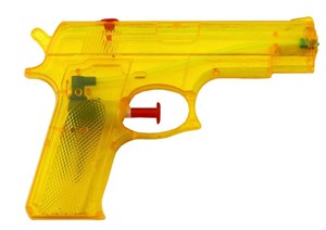 Obrazek Pistolet na wodę żółty 15cmx10,5cm