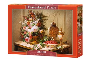 Obrazek Puzzle 3000 Tulips And Other Flowers
