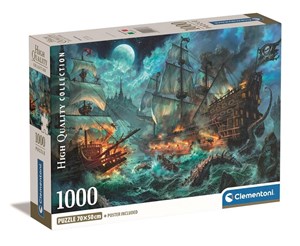 Obrazek Puzzle 1000 compact compact pirates battle