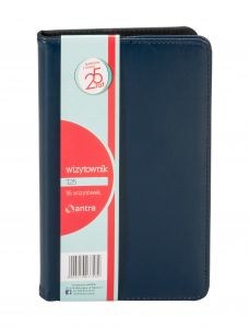 Obrazek Wizytownik 725 96 wizytówek trzyklatkowy granatowy