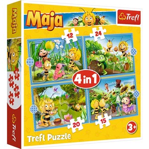 Picture of Puzzle 4w1 Przygody Pszczółki Mai