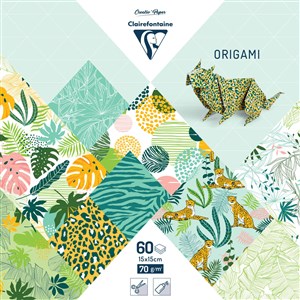 Obrazek Papier do origami 15x15 cm 60 arkuszy Exotic freshness