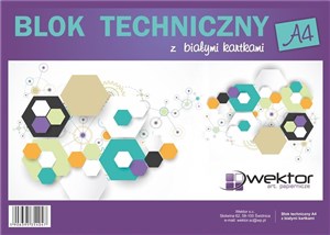 Picture of Blok techniczny  A4/10K biały (10szt)