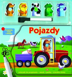 Obrazek Pojazdy Przypinaj, rysuj i zmazuj