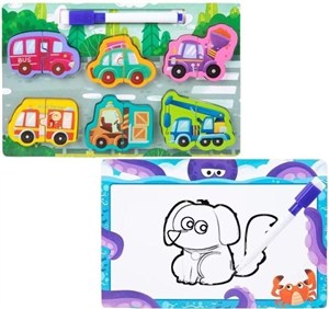 Picture of Puzzle 2w1 drewno i tablica