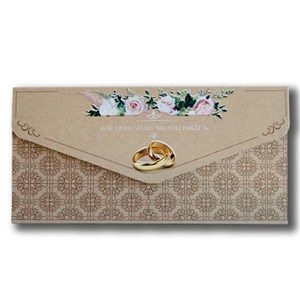 Picture of Karnet-koperta Ślub kraft