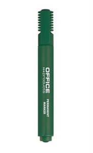 Obrazek Marker permanentny OFFICE PRODUCTS, ścięty, 1-5mm (linia), zielony 12 sztuk