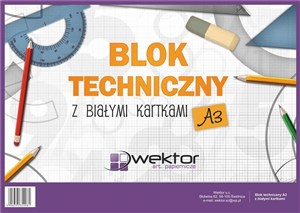 Picture of Blok techniczny A3/10K biały (10szt)