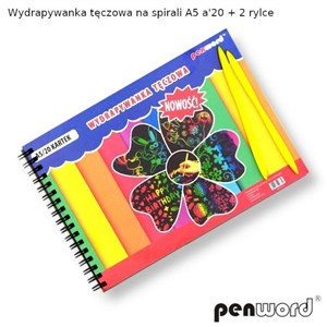 Picture of Wydrapywanka tęczowa A5 na spirali