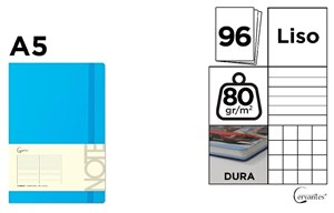 Picture of Notatnik A5/96K niebieski MIX