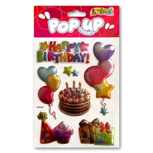 Picture of Naklejki metaliczne Brithday