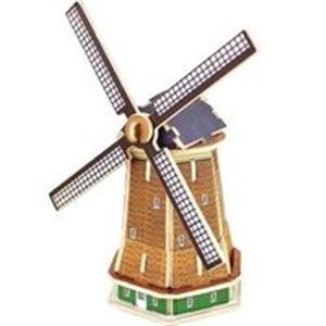 Obrazek Puzzle drewniane 3D Holenderski wiatrak