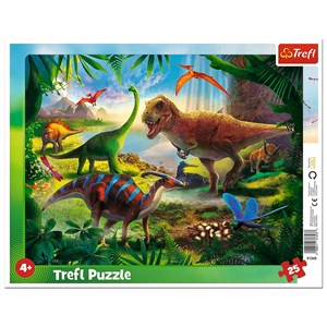 Picture of Puzzle 25 Ramkowe Dinozaury