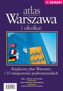 Picture of Warszawa i okolice Atlas Książkowy plan Warszawy i 33 miejscowości podwarszawskich