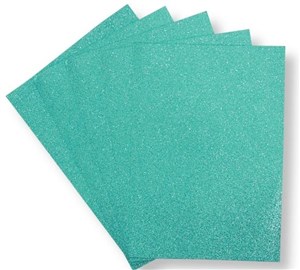 Picture of Pianka brokatowa turkusowa 21x29,7cm 5szt