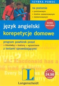 Obrazek Korepetycje domowe Język angielski Program powtórek przed klasówką, maturą, egzaminem z testami sprawdzającymi